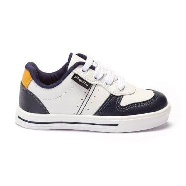 Imagem de Tênis Infantil Masculino Cadarço Casual - Pequito, 27, Marinho, 23