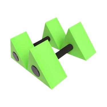 Imagem de kowaku 2 peças halteres para exercícios em piscina acessórios para esportes aquáticos halteres aquáticos triangulares portáteis EVA para mulheres adultos