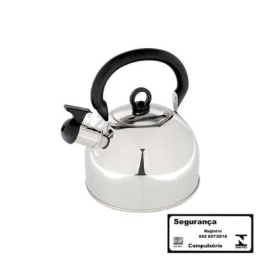 Imagem de Chaleira Aço Inox 3 Litros Delizie - MOR