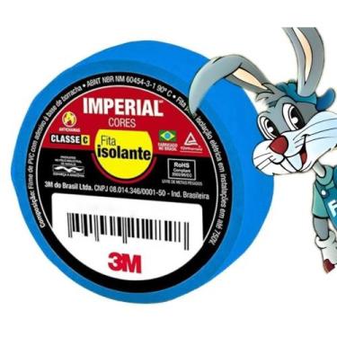 Imagem de Fita Isolante Azul - (33+) 18mm x 10m - cód 22853 - Ferragens Coelho, 