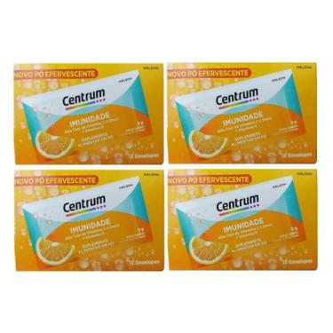 Imagem de Kit 4 Multivitamínico Centrum Imunidade Em Pó C/12 Envelopes