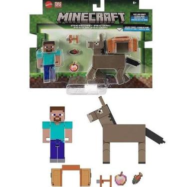 Imagem de Minecraft Legends Steve e Burro Mattel GTT53