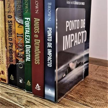 Imagem de bibliocanto porta livros acrílico premium 2 unidades (1 par) - Fábrica