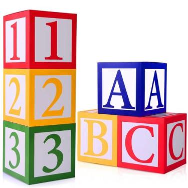 Imagem de Caixas de balão PFAMKEER ABC e 123 Friend Street 6 unidades