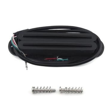 Imagem de FLEOR Captador humbucker de guitarra de tamanho único, trilho quente duplo, captador humbucker (12-13k), preto completo, fender strat squier tele, guitarra elétrica