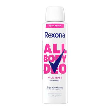 Imagem de Desodorante Rexona Corporal All Body Deo Wild Rose Aerossol 150ml