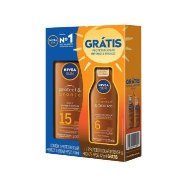 Imagem de Loção Bronzeador Nivea Pack Sun 2 Unidades