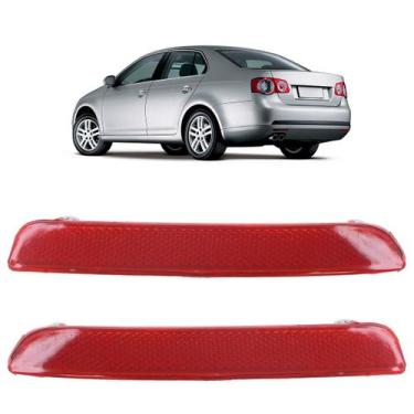 Imagem de Aplique Defletor Parachoque Traseiro Led Jetta 2007 2008 2009 2010 Rub