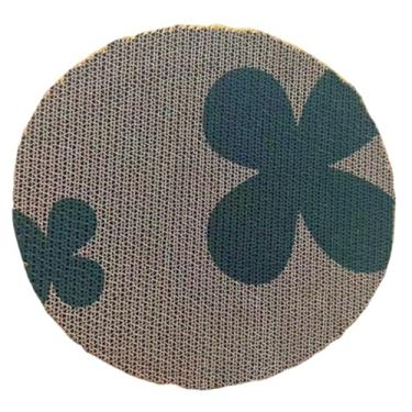 Imagem de Bothyi Arranhador para gatos, redondo, de papelão, resistente ao desgaste, protetor de móveis para carpete, parede, sofá, Trevo de 4 Folhas