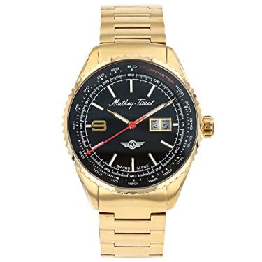 Imagem de Mathey-Tissot Relógio masculino Atlas MTWG9001105 de quartzo suíço, Dourado, 21MM, Mathey Tissot Atlas Collection Relógio com três ponteiros
