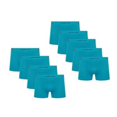 Imagem de Kit Com 9 Cuecas Boxer Box Infantil Juvenil Em Microfibra Sem Costura 
