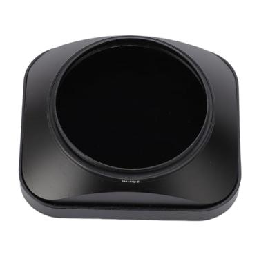 Imagem de Fabater Capuz da Lente de Metal Quadrado, Tonalidade de Lente de 55 Mm Com Tampa, Baioneta de Liga de Alumínio CNC Com Ringg de Adaptador de 55 Mm, Acessórios para Câmera (Preto)