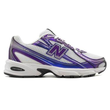 Imagem de Tênis New Balance 740 Unissex, Branco, Roxo, 37