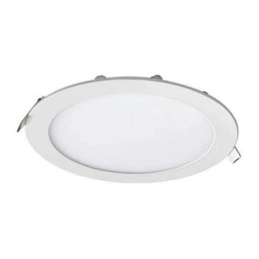 Imagem de Painel Led Slim Embutir Redondo Blumenau 24W 3000K Branco Quente