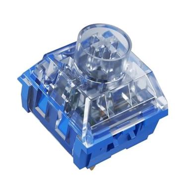 Imagem de Mciepny Kailh Box Islet Interruptor de teclado linear silencioso, para teclado mecânico de jogos, interruptores de 3 pinos 45gf silenciosos pré-lubrificados à prova d'água à prova de poeira (ilhéu 45