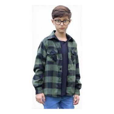 Imagem de Camisa Flanela Xadrez Cowboy Infantil E Juvenil 1 Ao 16. - Maximus, Ve