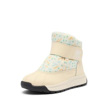Imagem de Sorel Bota de neve unissex infantil Whitney II com tira média à prova d'água, Branca de neve/mel, 21