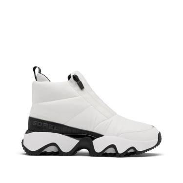 Imagem de Sorel Bota feminina moderna Kinetic Impact Puffy Zip impermeável, Sal marinho/preto, 36