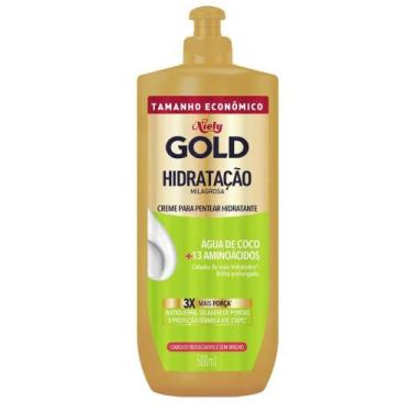 Imagem de Creme de Pentear Niely Gold Hidratação Milagrosa Água de Coco 500ml