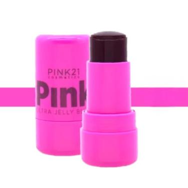 Imagem de Blush em Bastão Ultra Jelly Stick Pink 21 Make Up Natural (Cor 04)