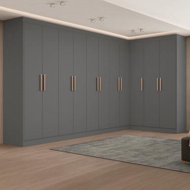 Imagem de Guarda-roupa Modulação 11 Portas Canto Paris Onix
