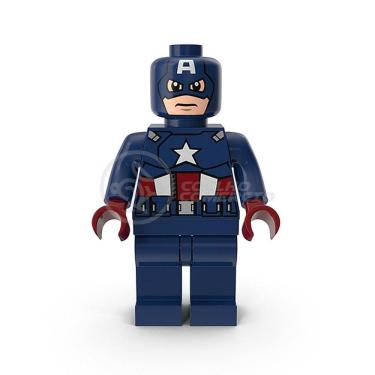 Imagem de Boneco Mini Avengers Compatível Com Lego - Captain America