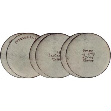 Imagem de Jogo De Pratos Rasos Tramontina Churrasco Rustic 28Cm 6 Pç