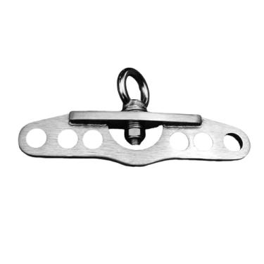 Imagem de YIJU Placa adaptadora de polia dupla para simples para máquina de cabo, barra de puxar resistente e resistente, acessório de corda para bíceps de academia