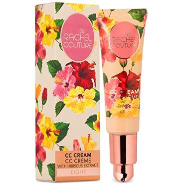 Imagem de Rachel Couture Creme CC | Creme corretor de cor com ácido hialurônico | Base de cobertura total e soro hidratante antienvelhecimento | Vegano e livre de crueldade - 3 ml - Leve