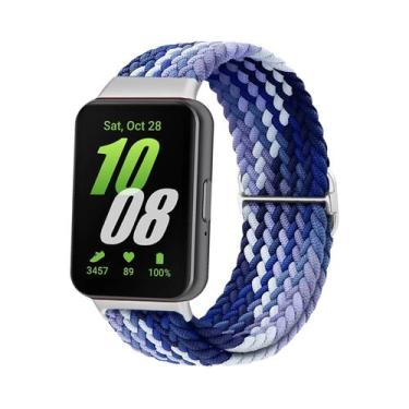 Imagem de Correia Ajustável De Nylon Trançado Solo Loop Para Samsung Galaxy Fit 