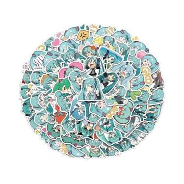 Imagem de Pacote De Adesivos Kawaii Hatsune Miku 65-325 À Prova D'água Para Capa