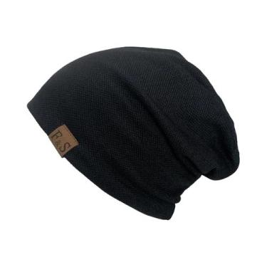 Imagem de 1 peça gorro de malha quente para homens e mulheres  estilo SolidHip-h