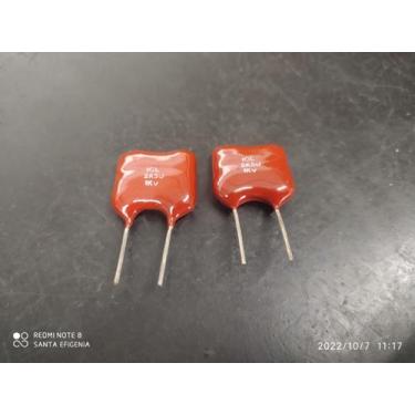 Imagem de 10x Capacitor Mica Prata 2,5nf/1kv = 2k5/1kv 5% Icl