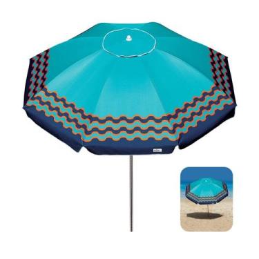 Imagem de Guarda Sol 2,4m Articulado Alumínio Sombreiro Ibiza Praia Piscina Camp