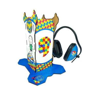 Imagem de Abafador Ruído Autista Suporte Decorativo Conforto - Coleção Tea E Amo
