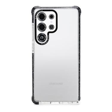 Imagem de Customic Capinha Case Capa para Celular Samsung Galaxy S25, Impactor Space Anti Impacto Proteção Militar 4 metros contra quedas, Compatível Mag-Safe, Antiamarelamento, Transparente, Preto