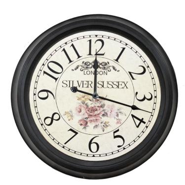 Imagem de Relogio de Parede Vintage Floral Elegante 