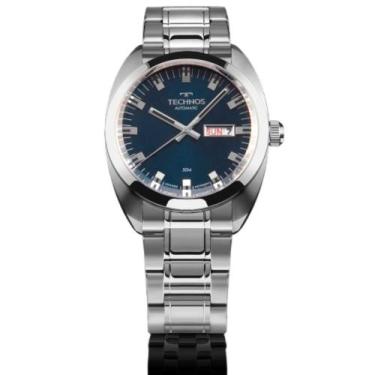 Imagem de Relógio Technos Masculino Automatico Prata - 8205OV/1A