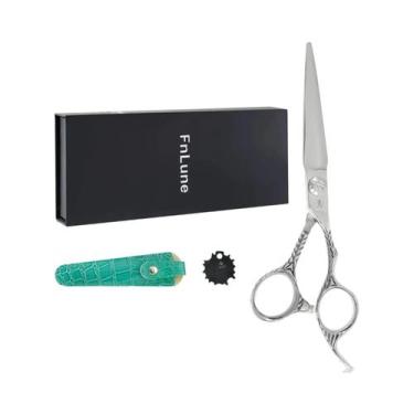 Imagem de Tesoura Profissional De Cabeleireiro 6.0 Fnlune Para Salão E Barbeiro,