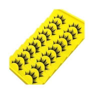 Imagem de Cílios Postiços Naturais 3D Wispy De Mink Sintético, Extensão De 5, 7,
