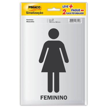Imagem de Etiqueta Feminino/Masculino Pimaco