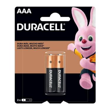 Imagem de Pilha alcalina palito AAA c/ 2 unidades Duracell