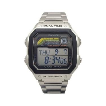 Imagem de Relógio Skmei Quadrado Digital 2307 Resistente Água 5atm