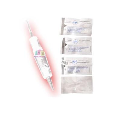 Imagem de Conjunto de 10 agulhas para dermógrafos Charmant II, cabeça pequena - 