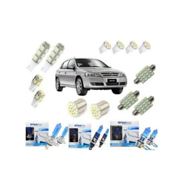 Imagem de Kit Lâmpadas Super Branca H7 H1 H3 + Led Astra Techone