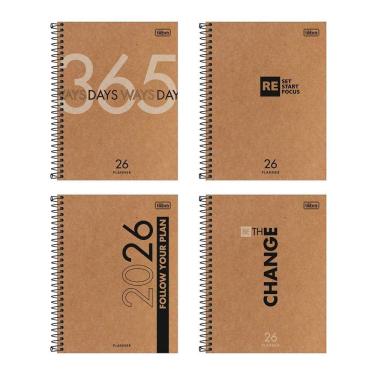 Imagem de Agenda planner espiral semanal Kraftwork 2026 Tilibra