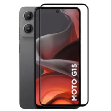 Imagem de [GL CASES] Pelicula Moto G15 Anti Risco Película Motorola Moto G15 De Vidro Temperado 3D 9H Proteção Com Cobertura Total Da Tela + Kit Limpeza Para Aplicação Livre De Bolhas