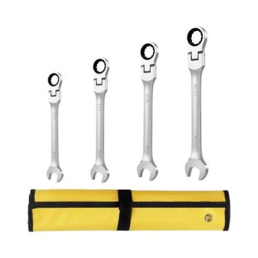 Imagem de Conjunto De Chaves Combinadas Flexíveis Com Catraca De 1/4 a 3/4 SAE, 