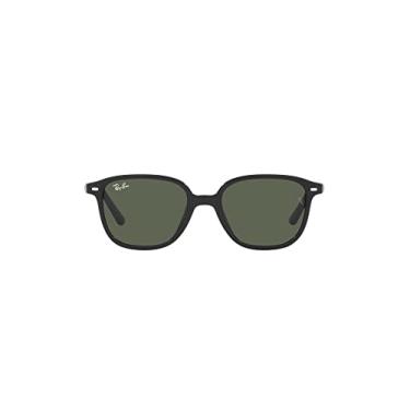 Imagem de Ray-Ban Óculos de sol quadrados RJ9093S para crianças, Preto/Verde escuro, 45 mm