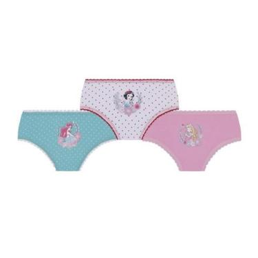 Imagem de Kit Infantil 3 Calcinhas Princesas Disney Lupo 18201-089, Lup905, Sort